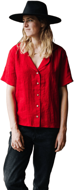 Women's Linen Short Top