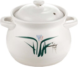Ceramic Cooking Pot with Lid, Heat-resistant Shallow Casserole, Earthenware Soup Stew Pot for Restaurant Home Kitchen, Dishwasher Safe, 1.3L