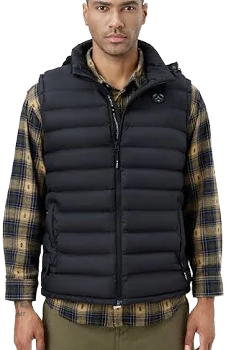 Men's Heated Vest with Retractable Heating Hood
