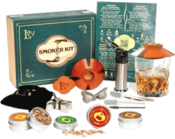 Smoker Kit for Whiskey Bourbon Cocktails, Personalized Groomsmen Gift, Custom Home Bar Drink Tool Set, Husband Birthday Gift (No Butane)