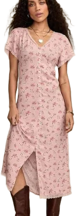 Lucky Brand Simone Floral Midi Dress