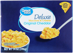 Great Value Deluxe Original Cheddar Macaroni & Cheese 14 oz