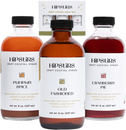 HipStirs Holiday Trio Pack - Our Cocktail Mixers Variety Pack Contains our Delicious Pumpkin Spice Syrup, Classic Cranberry Pie Syrup & Timeless Old Fashioned Drink Mix (8 Fl Oz) Holiday Pack 8 Fl Oz (Pack of 3)