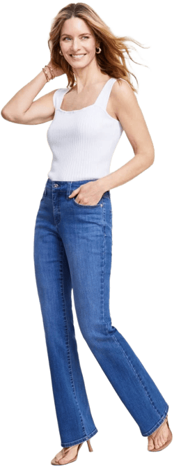 INC International Concepts Women's Mid-Rise Bootcut Jeans