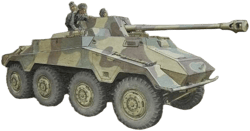 Sd.Kfz.234/4 Panzerspahwagen Tank Model Building Kit Premium Edition, 1:35 Scale