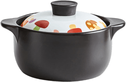 Earthenware Pot,Ceramic Cooking Pot,Clay Pot Cooking,Chinese Ceramic/Casserole/Clay Pot/Earthen Pot Cookware Stew Pot Stockpot With Lid Small Steam,5.4 Qt black-6L 6L Black
