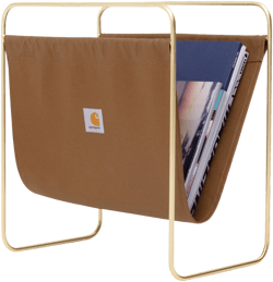 Canvas Magazine Stand Hamilton Brown