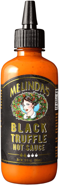 Melinda’s Black Truffle Hot Sauce - Gourmet Truffle Hot Sauce Made with Fresh Ingredients, Italian Black Truffles, Cayenne Peppers, Garlic & Colombian Honey - Keto, No Sugar, No Carbs -12 oz, 1 Pack 12 Ounce (Pack of 1)