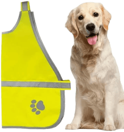 Shzons Reflective Dog Vest Fluorescent Dog Vest High Visibility Pet Service Apparel for Small Medium Large Breeds Walking Training Hiking usual