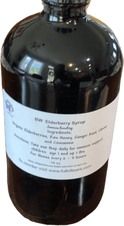 BW Elderberry Syrup, Cough Syrup with Honey, Immune Support, Health and Wellness, Ginger Root, Herbal Supplements