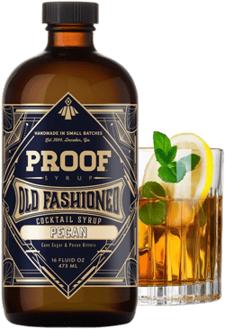 Proof Syrup Old Fashioned Cocktail Mix - Made with Real Bitters & Cane Sugar - Pecan Flavor - Fast, Easy, Delicious, Handcrafted Cocktail Syrup - 16oz - 1 Bottle Pecan 16 OZ
