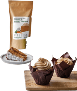 Cristy's Kitchen Gluten-Free Coconut Carrot Cake Mix(496g) - Gluten-free/Dairy-free/Vegan option. Makes cake, muffins or cake loaf. Made with Organic and Nourishing ingredientes. (Pack of 1)