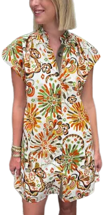 Brady Retro Floral Dress