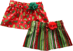 Girl's Christmas Skirt, Christmas Skirt, Red and Green Skirt, Toddler Girl's Christmas Skirt, Baby Girl Skirt, Christmas Tree Skirt, Stripes