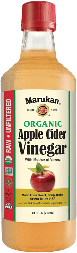 Marukan Organic Apple Cider Vinegar, 24 Ounce Glass Bottle (Pack of 1) Apple Cider Vinegar 24 Fl Oz (Pack of 1)