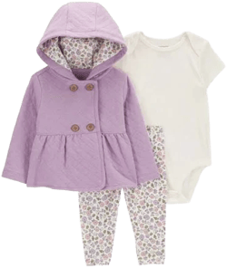 Girl's Infant Carter's-3-piece Layette Set