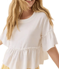 Altar'd State Lori Ruffle Sleeve Top