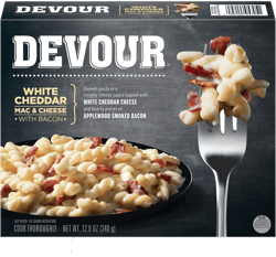 Devour White Cheddar Mac & Cheese with Bacon