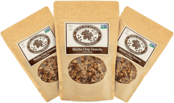 Maple Nut Kitchen Mocha Chip Granola 3 Pack – Vegan, Certified Gluten-Free Oats, Low Sugar – Dark Chocolate, Almonds, Coconut, Coffee – Crunchy Natural Granola for Yogurt or Healthy Breakfast 10 Ounce (Pack of 3)