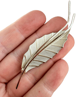 Vintage Jewelry Whimsical Leaf Brooch Pin