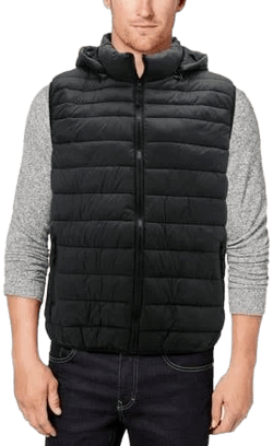 VKWEAR Men's Lightweight Warm Lined Quilted Full Zip Puffer Vest