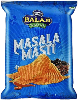 Balaji Masala Masti (spicy potato chips) - 45g - (pack of 3)