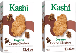 Generic Kashi - Organic Cocoa Clusters Breakfast Cereal - Family Breakfast Cereal - Cocoa Flavored Clusters and Vanilla Oat Flakes With Other Natural Flavors - 13.4 Oz Box Ceral - Pack of 2