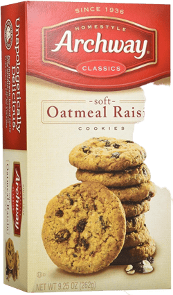 Archway Classic Soft Oatmeal Raisin Cookies, 9.25 Ounce