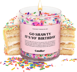 Birthday Cake Scented Candle, Natural Soy Candle with Birthday Cake & Buttercream Notes, Aromatherapy for Relaxation, Unique Candles Gifts for Women, 60-Hour Burn Time - Candier by Ryan Porter