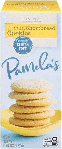 PAMELAS PRODUCTS Lemon Shortbread Cookies, 6.25 OZ