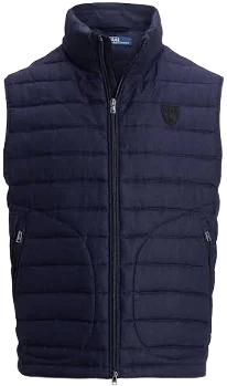 Polo Ralph Lauren Men's Quilted Linen Down Vest