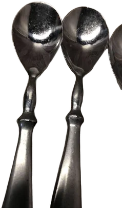 Vintage Stainless Steel Soup Spoons (Set of 4)