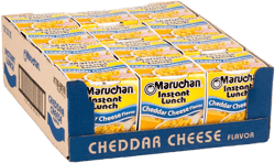Maruchan Instant Lunch Cheddar Cheese, Ramen Noodle Soup, Microwaveable Meal, 2.25 Oz, 12 Count Chedder cheese