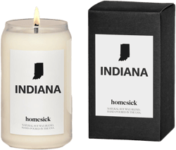 Homesick Indiana Scented Jar Candle, 13.75-Ounce, Soy Wax, 60-80 Hours Burn Time