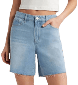 PTCL Women's Remi High Waist Cutoff Denim Shorts
