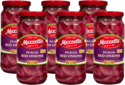 Mezzetta Pickled Red Onions in Jar - Tangy & Sweet Crunch - Perfect for Salads, Sandwiches & Culinary Creations - Vinegar & Seasonings Blend - Vibrant Color - 16 Oz - Pack of 6 Pickled Red Onions 16 oz (Pack of 6)