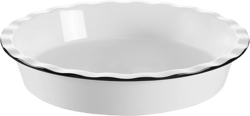 Ceramic Pie Pan,10 inch Pie Plate, Pie Dish for Baking, Quiche Baking Dish,Deep Pie Dishes with Soft Wave Edge for Apple Pie, Pumpkin Pie, Pot Pies