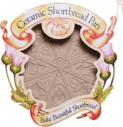 Brown Bag Design Tea Time Shortbread Cookie Pan, 11-3/4-Inch by 9-1/4-Inch