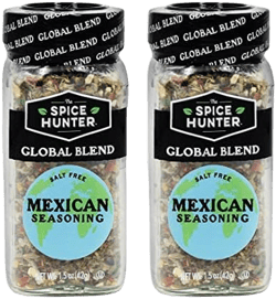 The Spice Hunter Mexican Seasoning Blend, Salt Free, 1.5-Ounce Jar (Pack of 2)