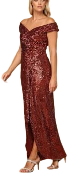 Off Shoulder Evening Gown