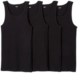 Goodfellow & Co Men's 4pk Ribbed Tank Top