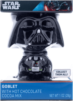 Darth Vader Goblet with Hot Chocolate Mix, Star Wars Mug and Cocoa Set, Birthday Gifts, 1 Ounce Packet