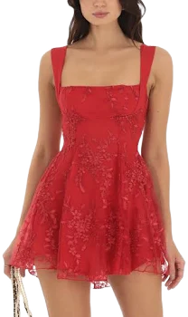 Fit and Flare Floral Dress