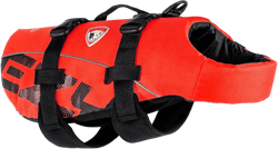 Ezydog DFD Dog Life Jacket - Adjustable Swimming Safety Vest with Reflective Trim & Durable Grab Handle - 50% More Flotation Material - X-Large, Red 1 Red X-Large