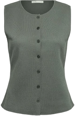Oak + Fort Sleeveless Knit Vest