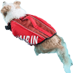 Dog Life Jacket, Red Air-in Inflatable Life Vest for Dogs in Every Adventure, Dog Swim Vest with Reflective Air in, Complete Protection Pet Life Jacket for Your Furry Companion-Size S Red S(Chest Girth: 21"-27")