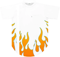 Vintage Flames Barber Smock