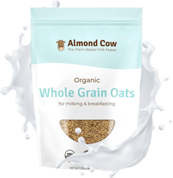 Almond Cow - Organic Whole Grain Oats, Natural Organic Oatmeal Breakfast Foods, Unsweetened Oatmeal Bulk for Plant Based Milk Making, Vegan and Keto-Friendly, Non-GMO and Gluten-Free, 3 lbs 48 Ounce (Pack of 1)