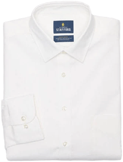 Stafford Men's Advanced Performance Sweat Repel Dress Shirt