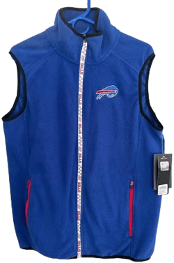 Buffalo Bills Men's Reflective Zipper Fleece Vest Jacket